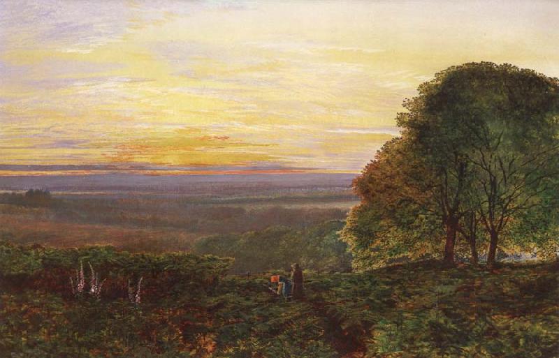 Atkinson Grimshaw Sunset from Chilworth Common oil painting picture